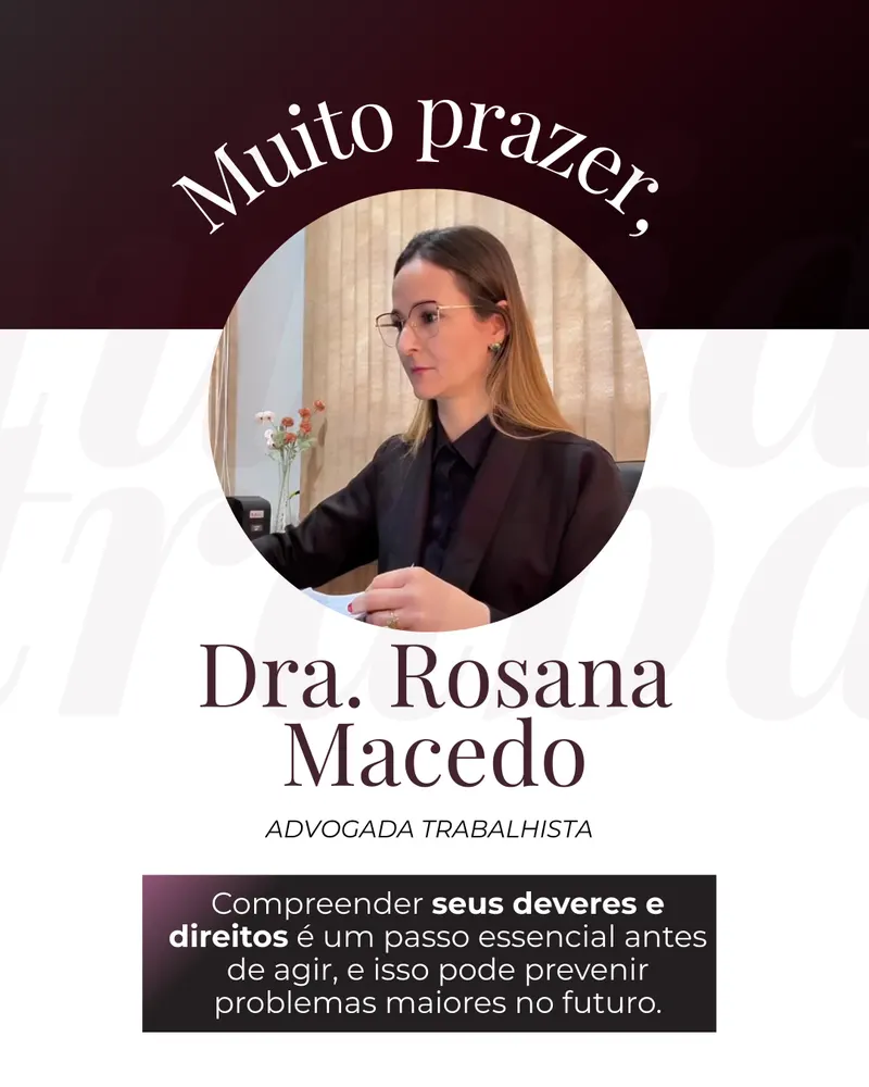 Advogada Trabalhista Empresarial Dra. Rosana Macedo — foto 6