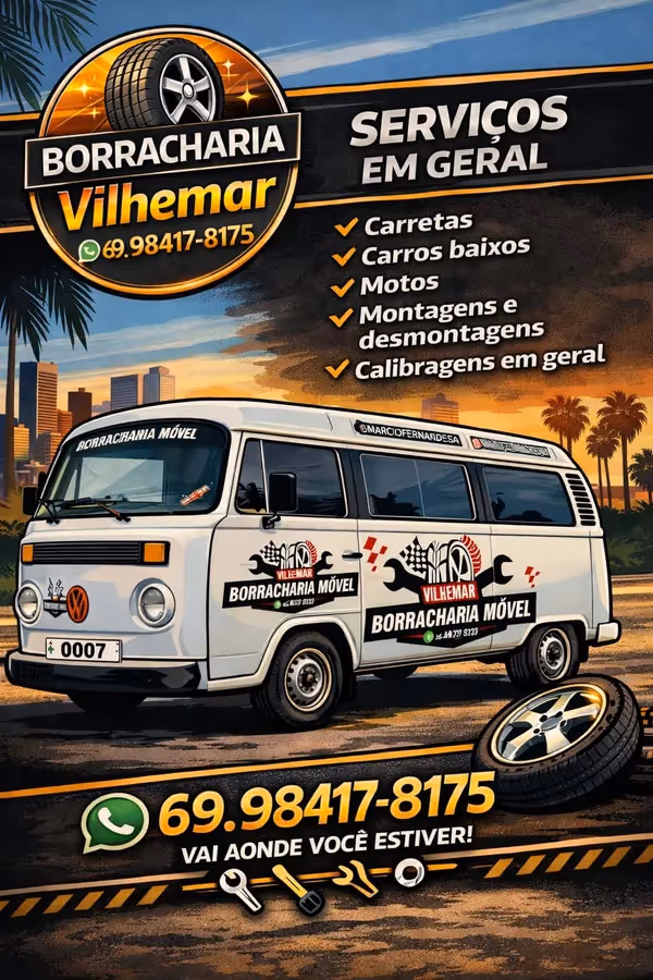 Borracharia móvel Vilhemar