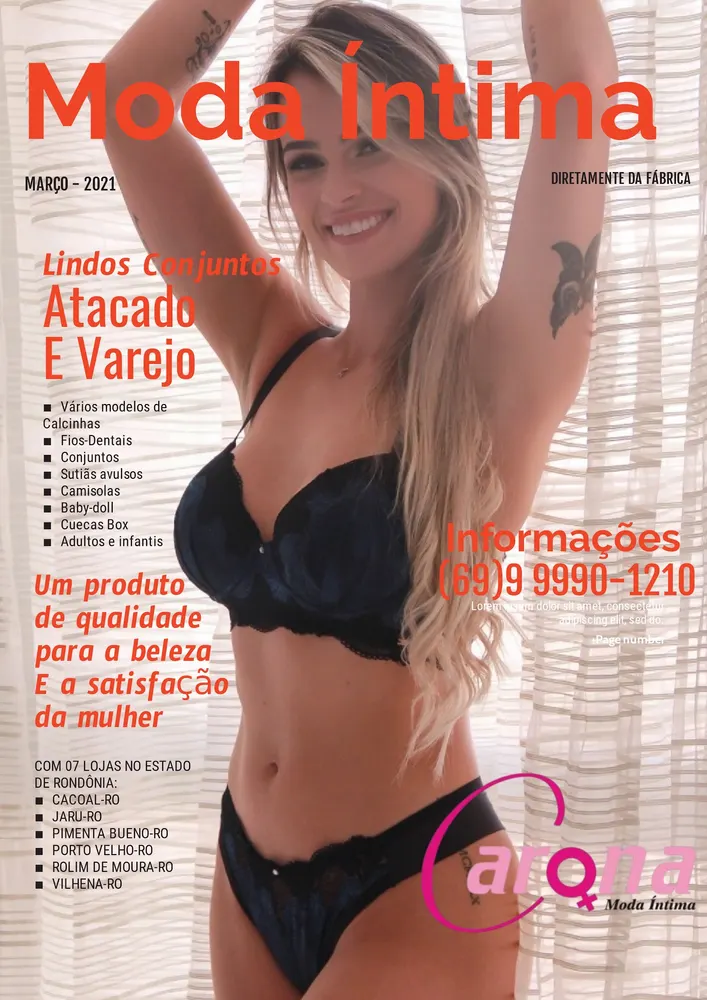 CARONA MODA ÍNTIMA DE VILHENA - RO — foto 1