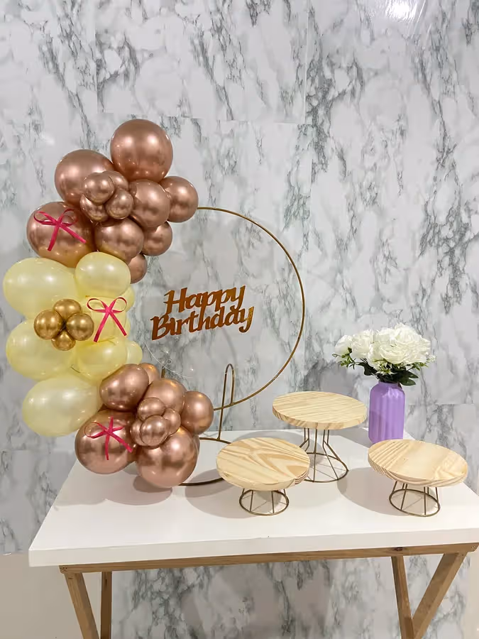 Decore mini festa na mesa