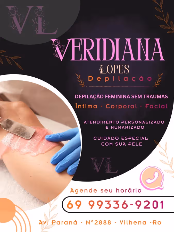Depilação Vilhena-RO - Veridiana Lopes