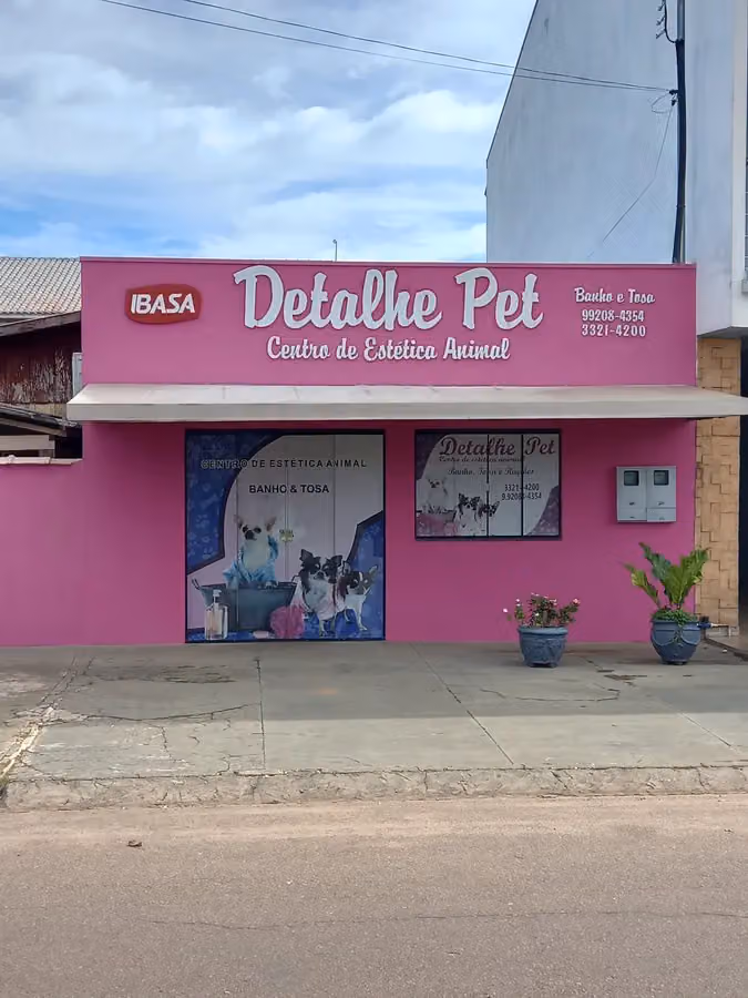 Detalhe pet Centro de estética animal.