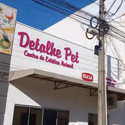 Detalhe pet Centro de estética animal.