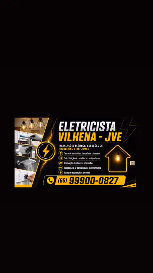 Eletricista Vilhena J.V.E 📲⬇️