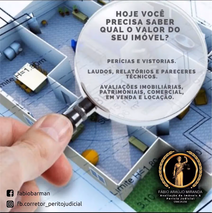 Fabio Araujo Miranda - Avaliação Imobiliária & Pericia Judicial - Corretor de Imóveis