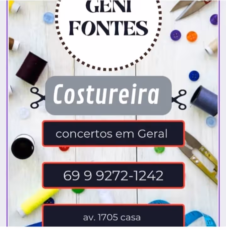 Geni fontes ateliê - ajustes e consertos