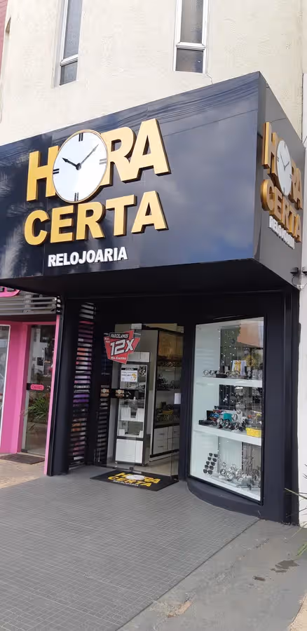 Hora Certa Relojoaria, Joalheria e corte a laser .