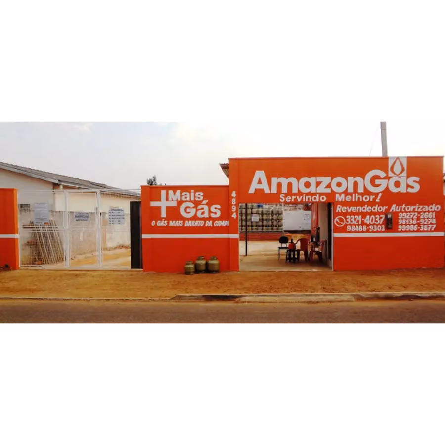 🥇 Mais Gás Amazongás - Disk Gás e Água Mineral