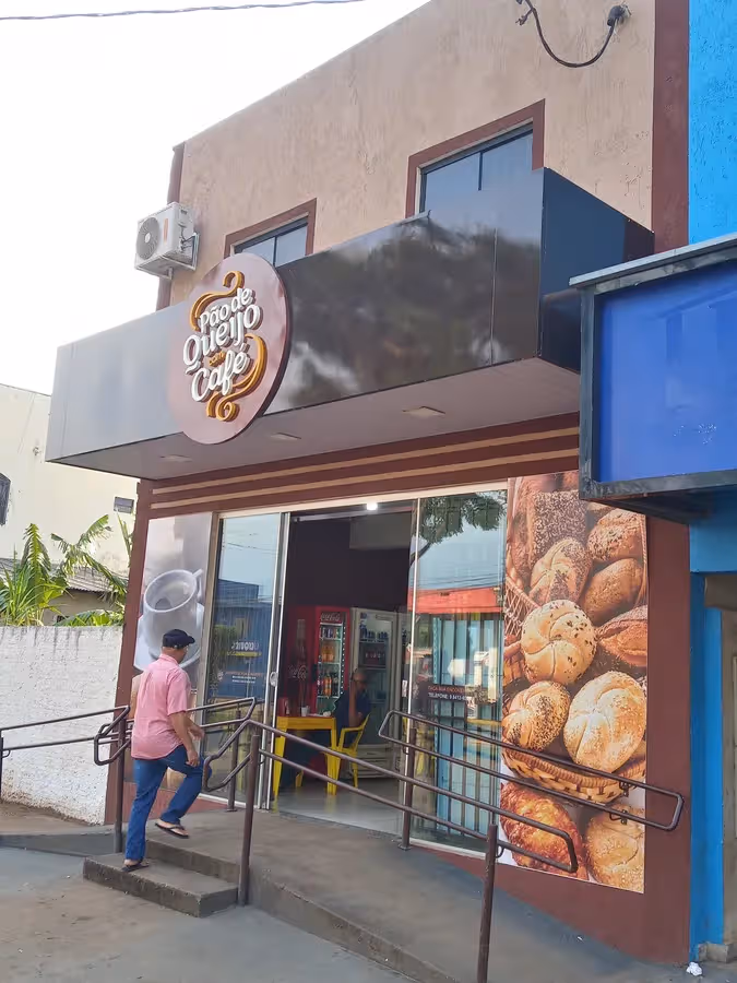 padaria pão de queijo com café
