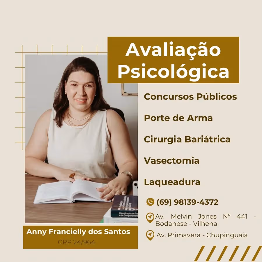 Psicóloga Anny Francielly dos Santos