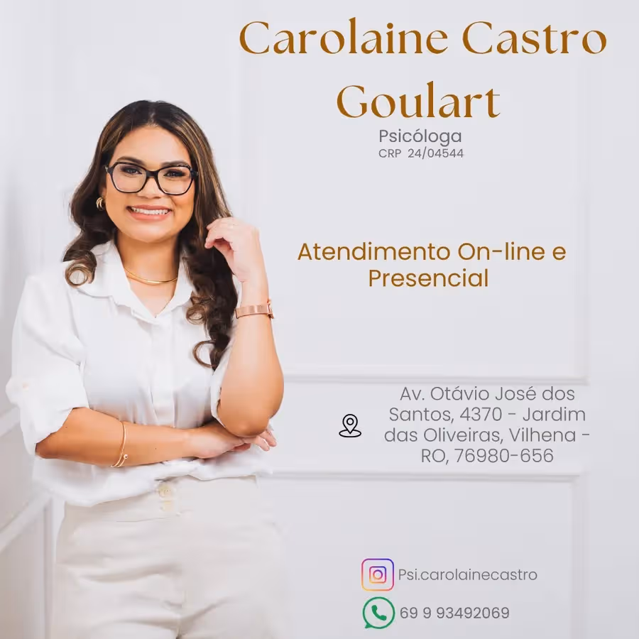 Psicóloga Carolaine Castro