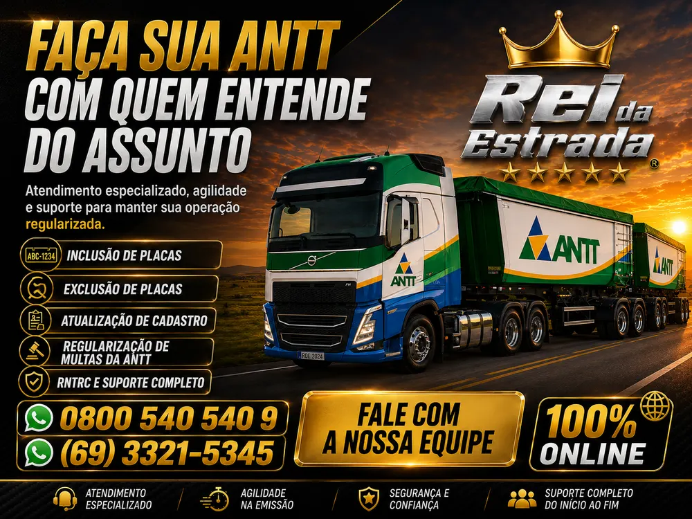 REI DA ESTRADA - ANTT e AET Licença para Rodotrem 9 Eixos Certificado Digital — foto 2