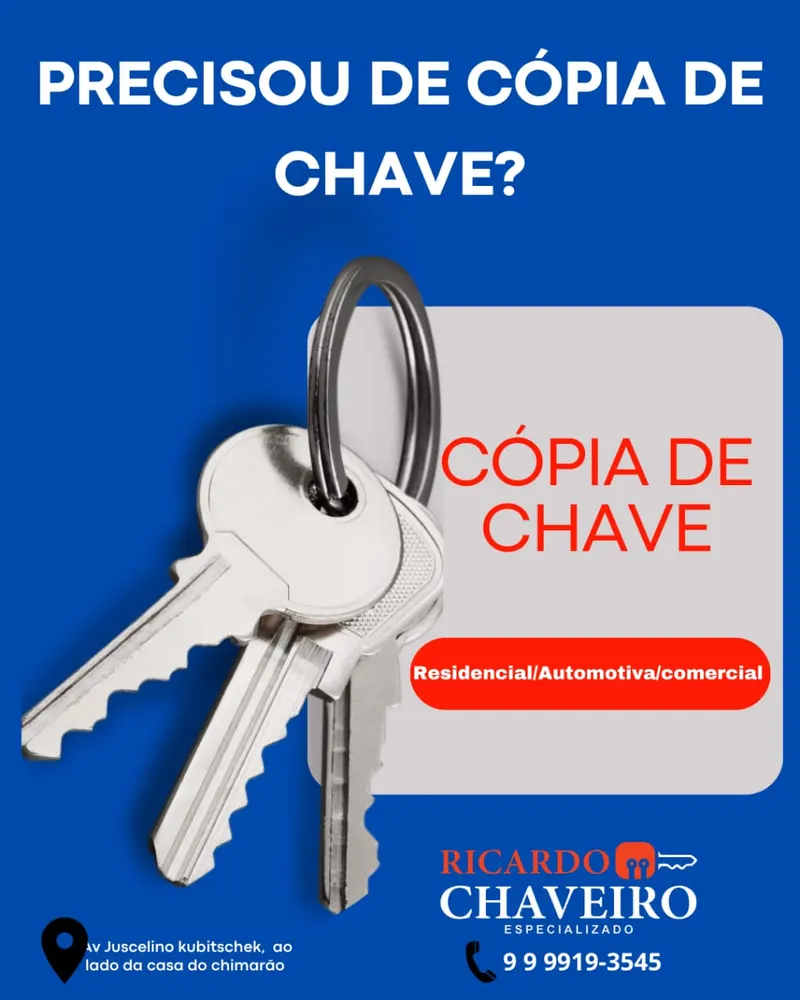 🥇RICARDO CHAVEIRO | Chaveiro 24 horas em Vilhena — foto 3